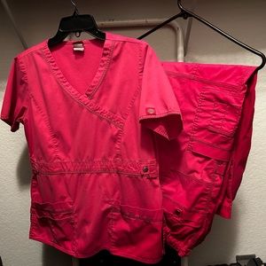 Pink Dickies Scrub set